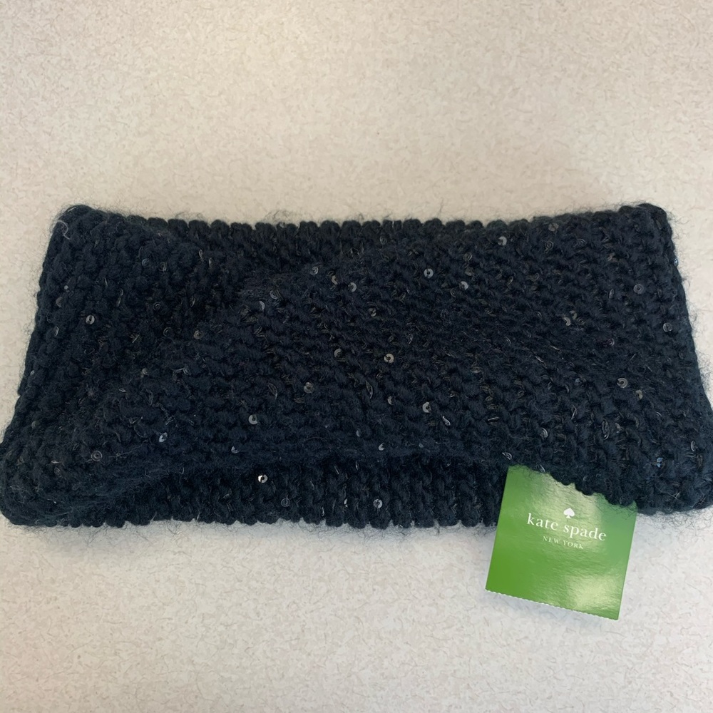 Kate Spade Sequin Knit Twisted Headband